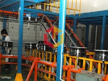 汽车轮殻喷涂线